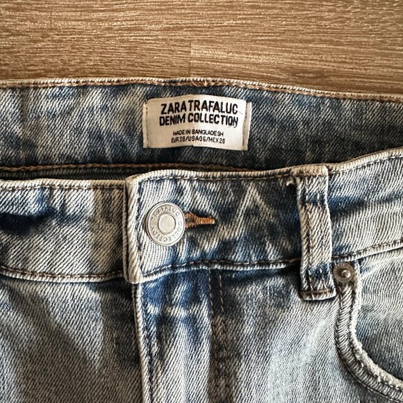 High Rise Skinny Jeans Womens Size 6 Light Wash Distressed Knee - Picture 7 of 8